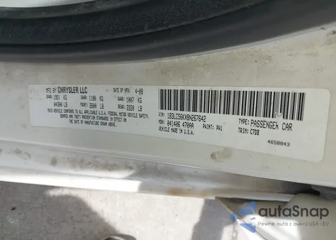 2008 Dodge Avenger Sxt из США, поврежденный, VIN 1B3LC56KX8N267642